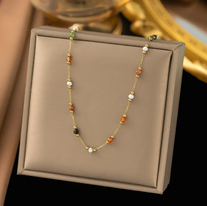 Necklace - Coloured Beads