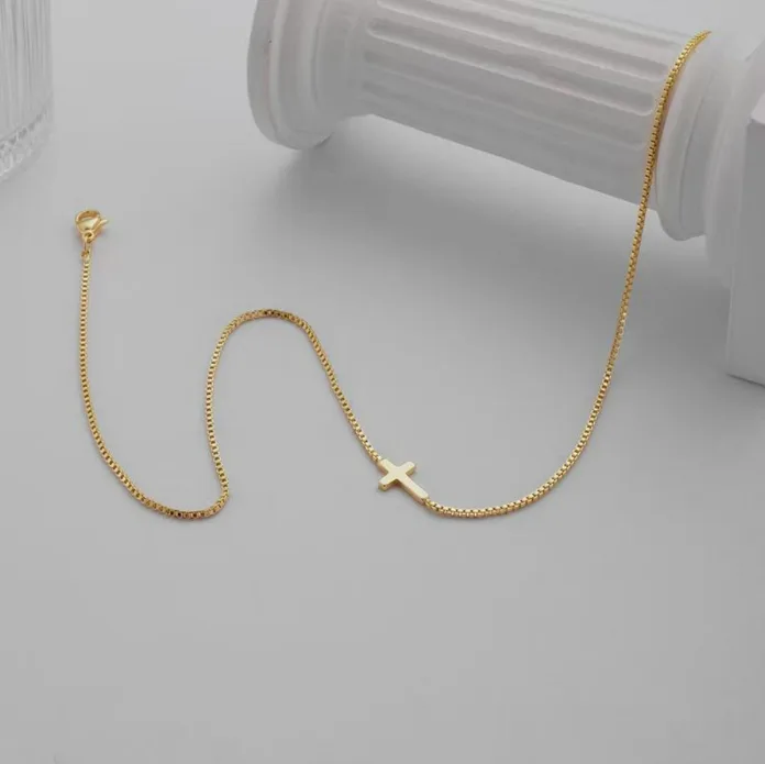 Necklace - Stainless Steel Cross